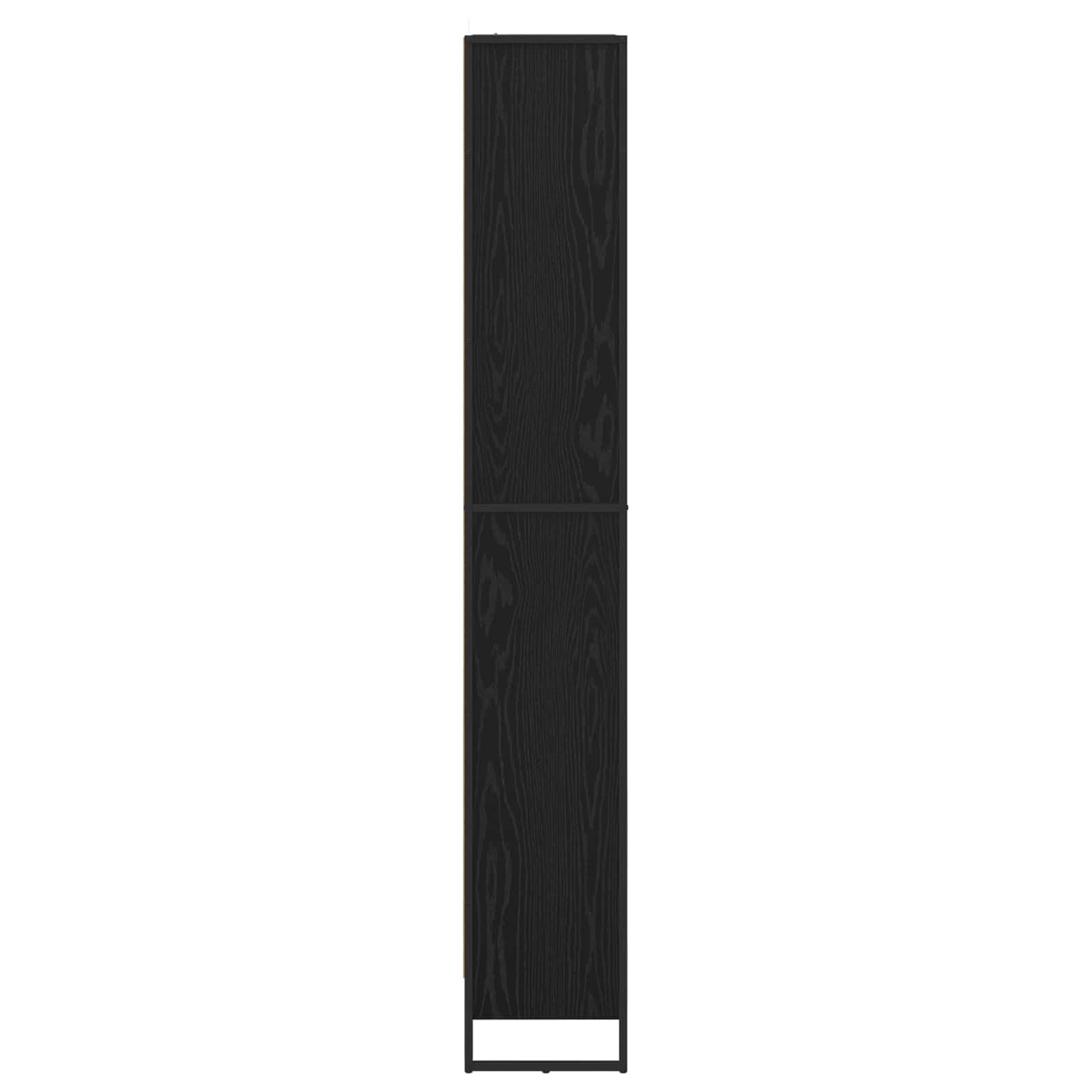 vidaXL Szafka na książki 2 pcs Czarny Dąb 80 x 30 x 189,5 cm