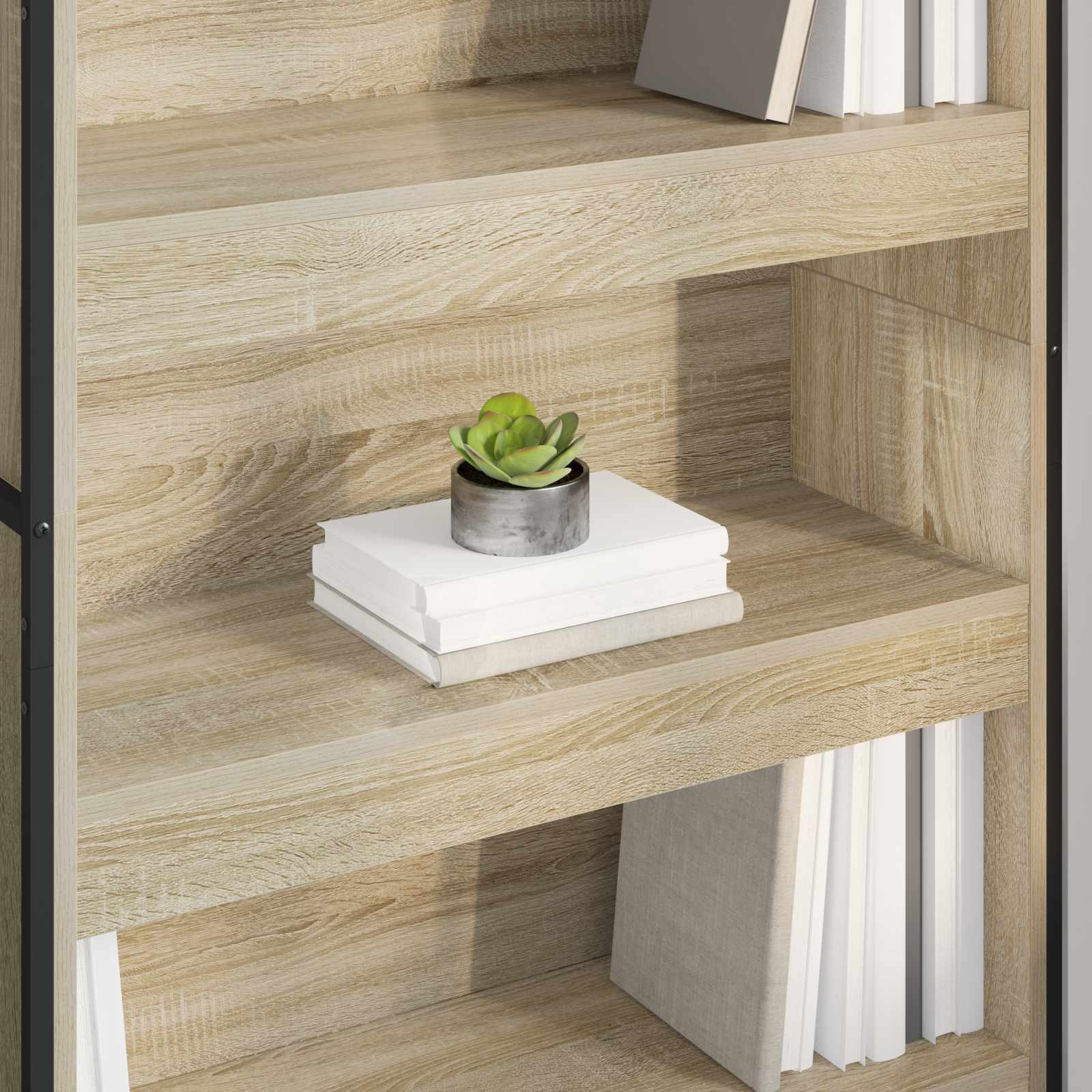 vidaXL Szafka na książki 2 pcs Sonoma 80 x 30 x 189,5 cm