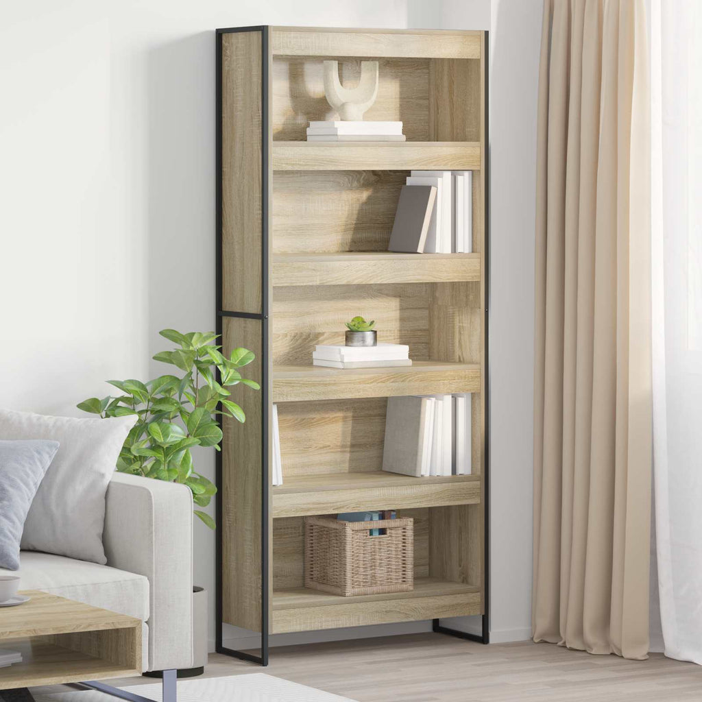 vidaXL Szafka na książki 2 pcs Sonoma 80 x 30 x 189,5 cm