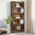 vidaXL Szafka na książki 2 pcs Dąb dymny 80 x 30 x 189,5 cm