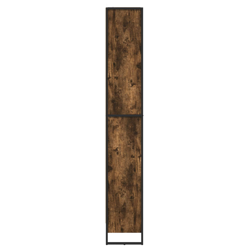 vidaXL Szafka na książki 2 pcs Dąb dymny 80 x 30 x 189,5 cm