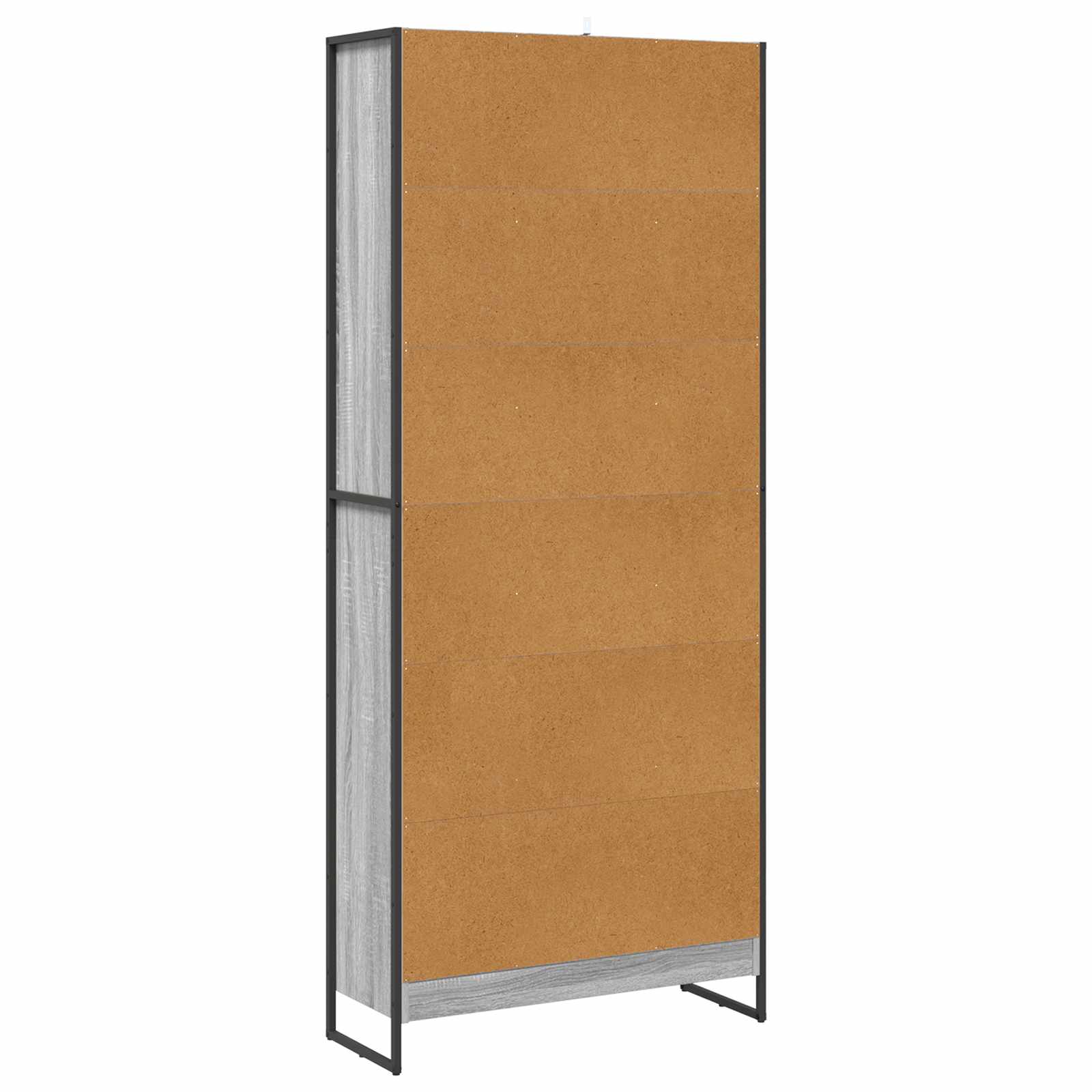 vidaXL Szafka na książki 2 pcs Szary Sonoma 80 x 30 x 189,5 cm