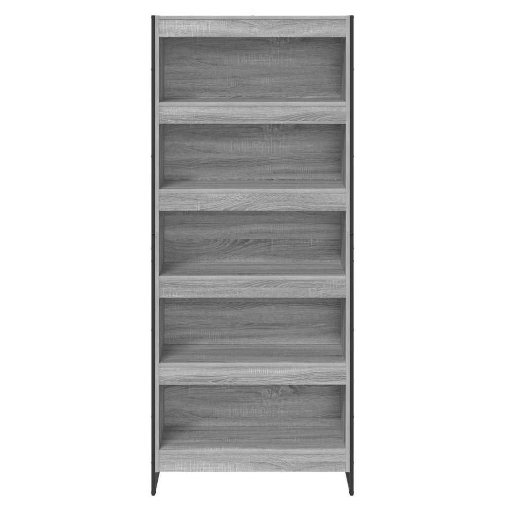 vidaXL Szafka na książki 2 pcs Szary Sonoma 80 x 30 x 189,5 cm