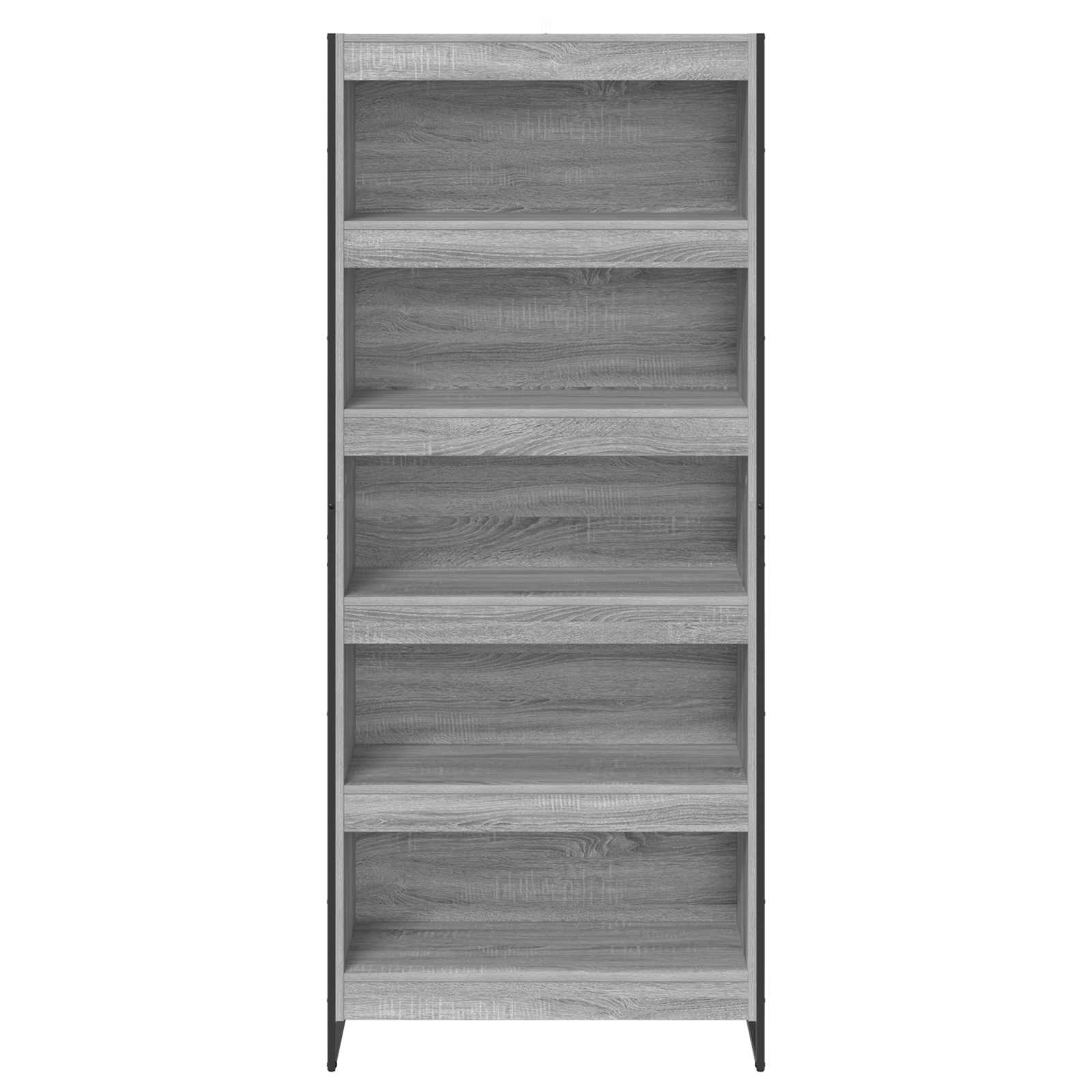vidaXL Szafka na książki 2 pcs Szary Sonoma 80 x 30 x 189,5 cm