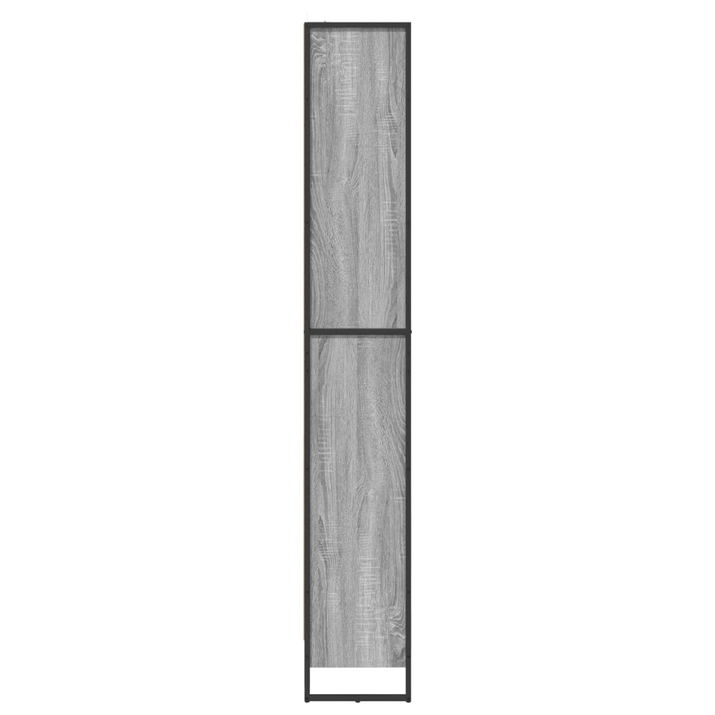vidaXL Szafka na książki 2 pcs Szary Sonoma 80 x 30 x 189,5 cm