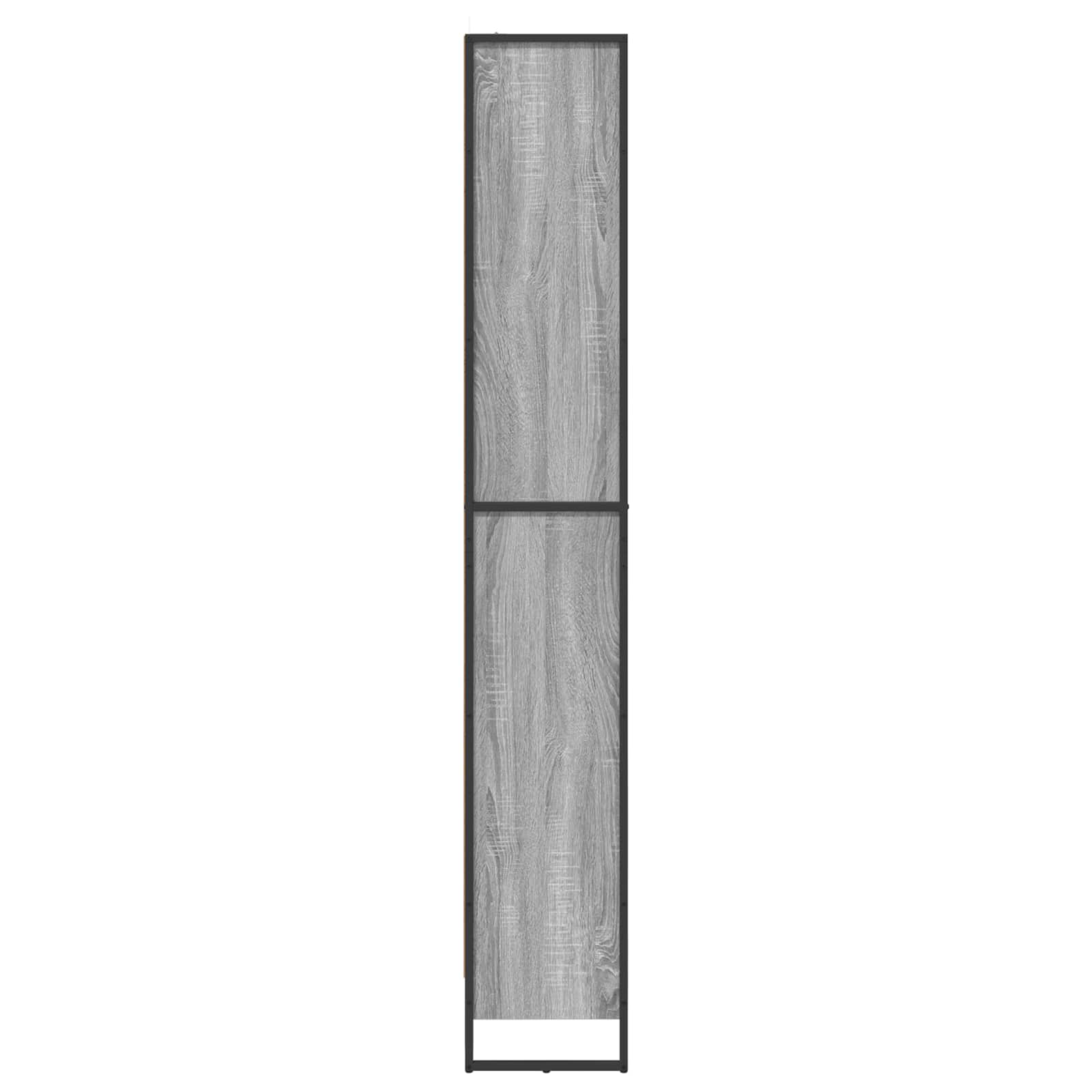 vidaXL Szafka na książki 2 pcs Szary Sonoma 80 x 30 x 189,5 cm