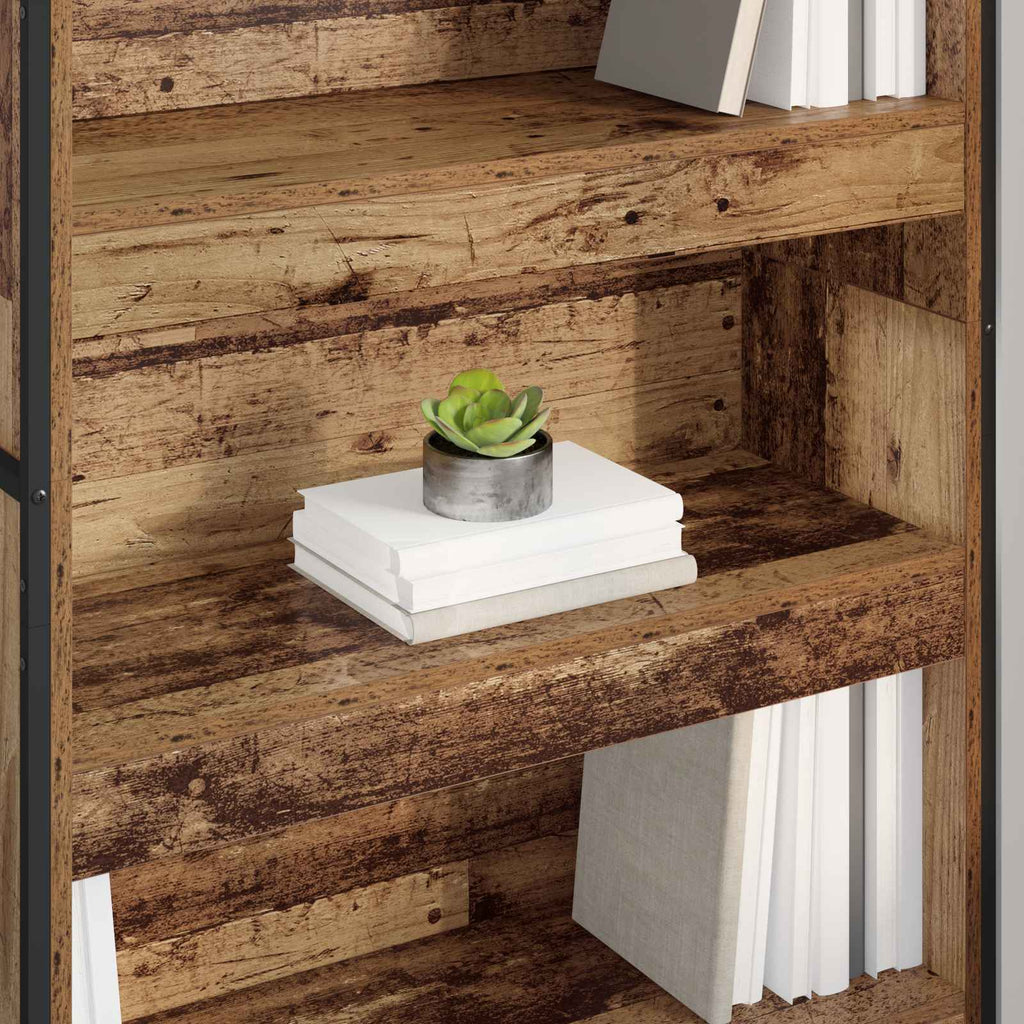 vidaXL Szafka na książki 2 pcs Stare drewno 80 x 30 x 189,5 cm