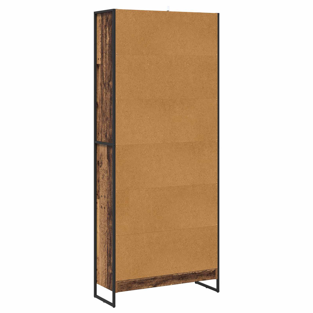 vidaXL Szafka na książki 2 pcs Stare drewno 80 x 30 x 189,5 cm
