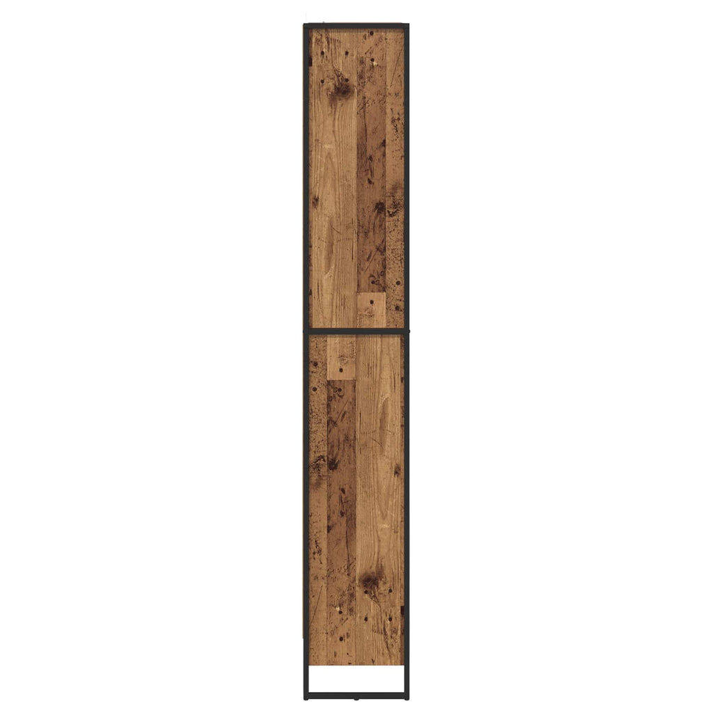 vidaXL Szafka na książki 2 pcs Stare drewno 80 x 30 x 189,5 cm