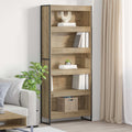 vidaXL Szafka na książki 2 pcs Dąb rzemieślniczy 80 x 30 x 189,5 cm