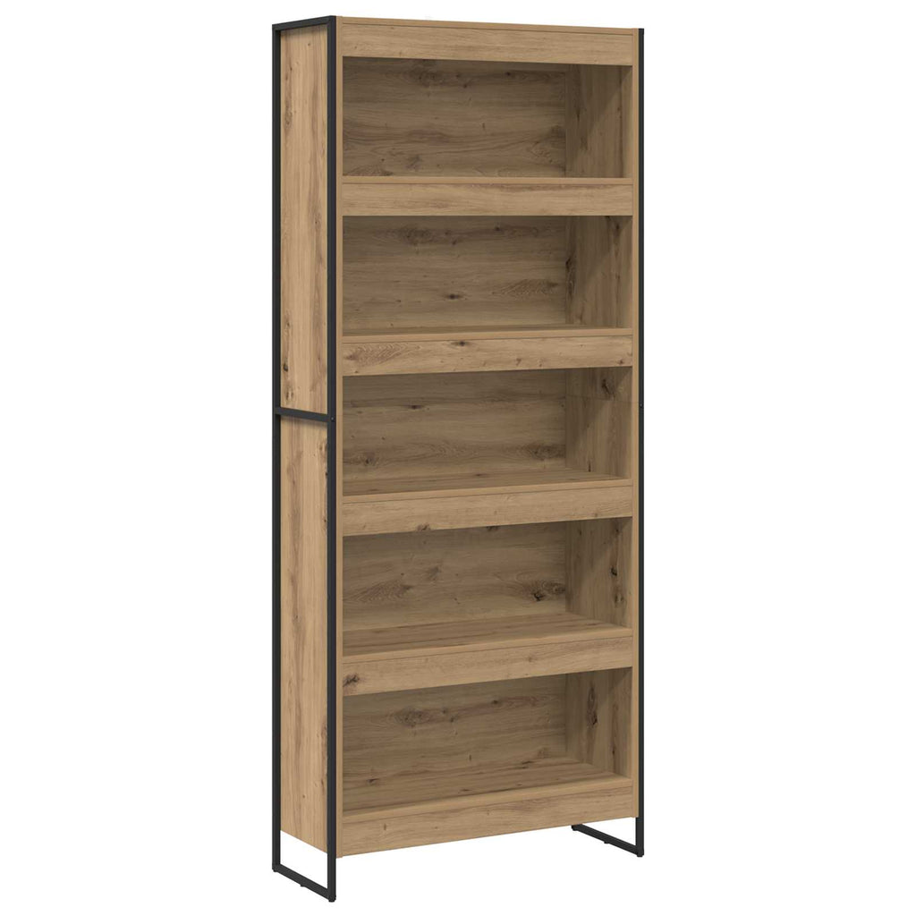vidaXL Szafka na książki 2 pcs Dąb rzemieślniczy 80 x 30 x 189,5 cm
