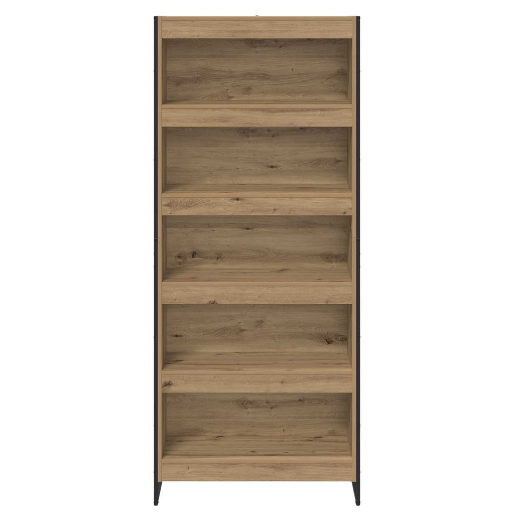 vidaXL Szafka na książki 2 pcs Dąb rzemieślniczy 80 x 30 x 189,5 cm