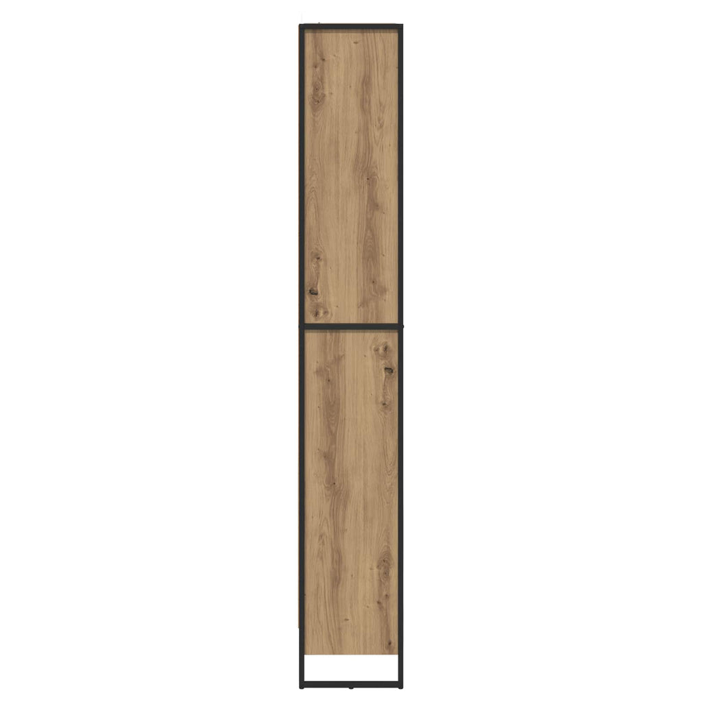 vidaXL Szafka na książki 2 pcs Dąb rzemieślniczy 80 x 30 x 189,5 cm