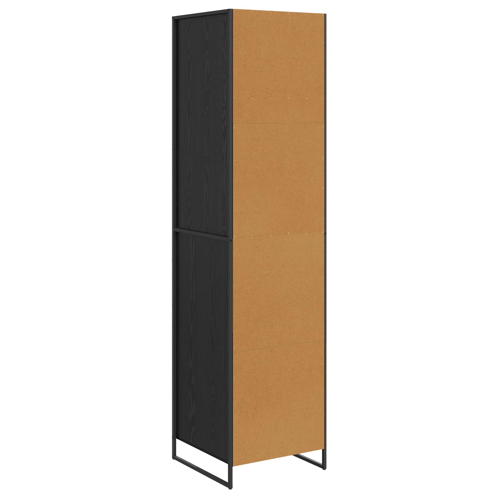 vidaXL Szafa Czarny Dąb 50 x 50 x 200 cm Materiał drewnopochodny