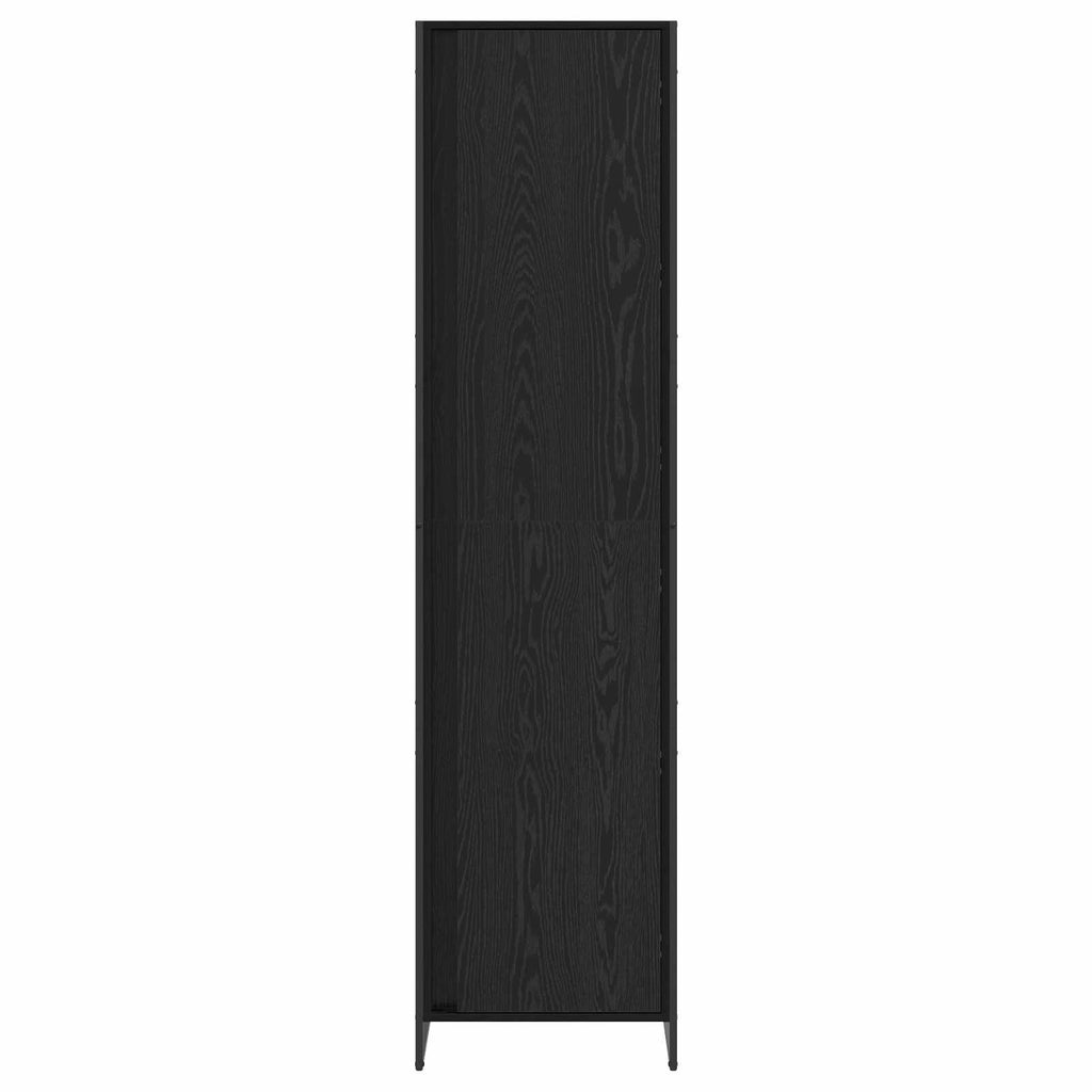 vidaXL Szafa Czarny Dąb 50 x 50 x 200 cm Materiał drewnopochodny