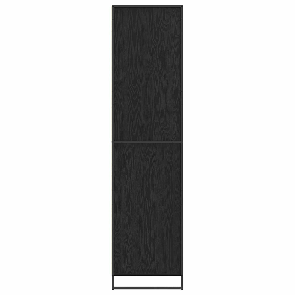 vidaXL Szafa Czarny Dąb 50 x 50 x 200 cm Materiał drewnopochodny