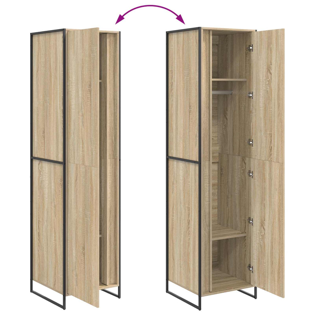 vidaXL Szafa Sonoma 50 x 50 x 200 cm Materiał drewnopochodny