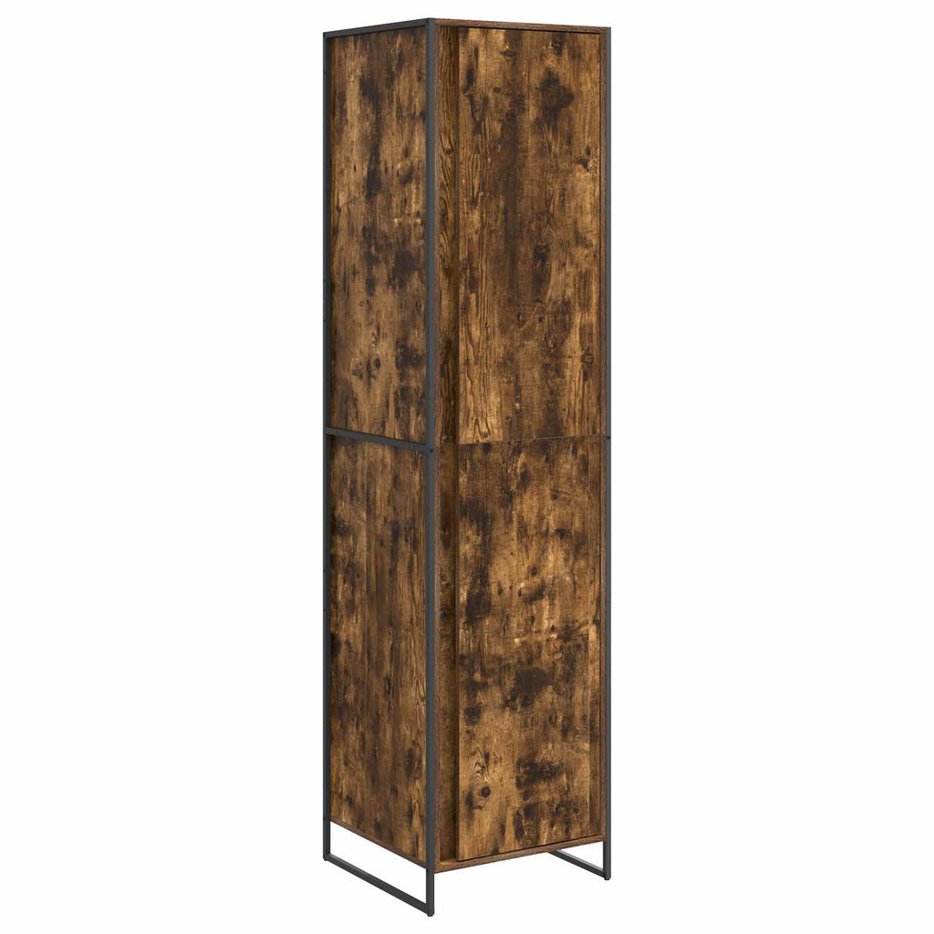 vidaXL Szafa Dąb dymny 50 x 50 x 200 cm Materiał drewnopochodny