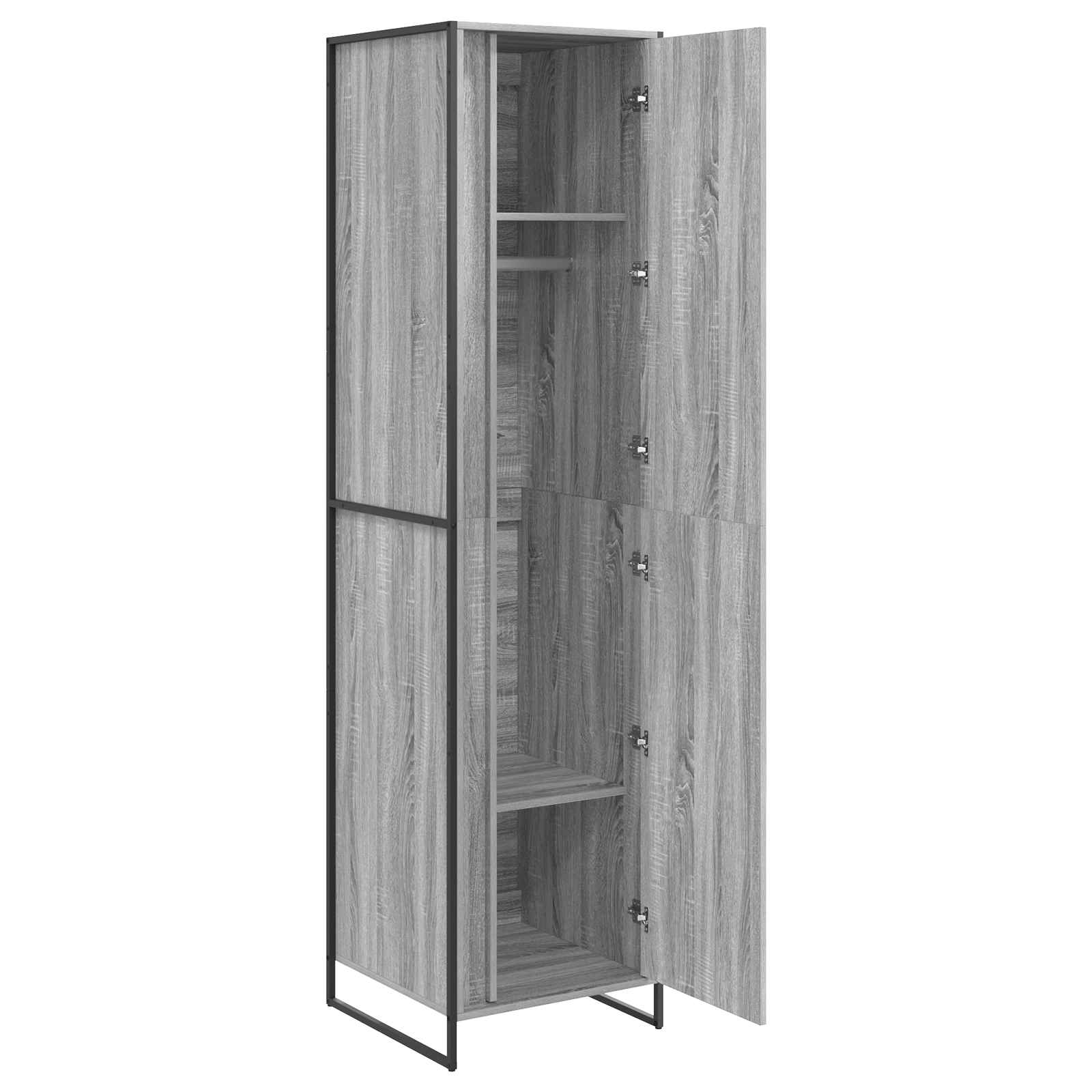 vidaXL Szafa Szary Sonoma 50 x 50 x 200 cm Materiał drewnopochodny