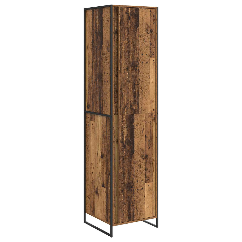 vidaXL Szafa Stare drewno 50 x 50 x 200 cm Materiał drewnopochodny