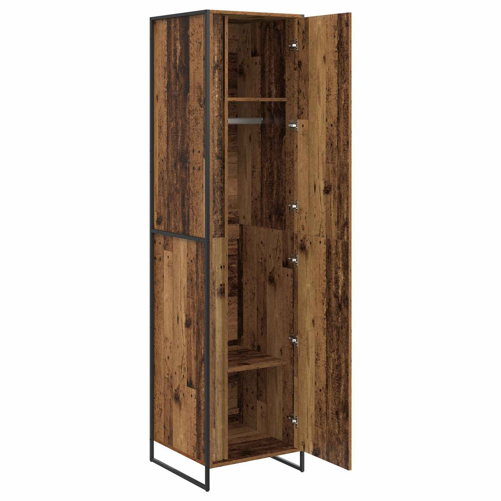 vidaXL Szafa Stare drewno 50 x 50 x 200 cm Materiał drewnopochodny