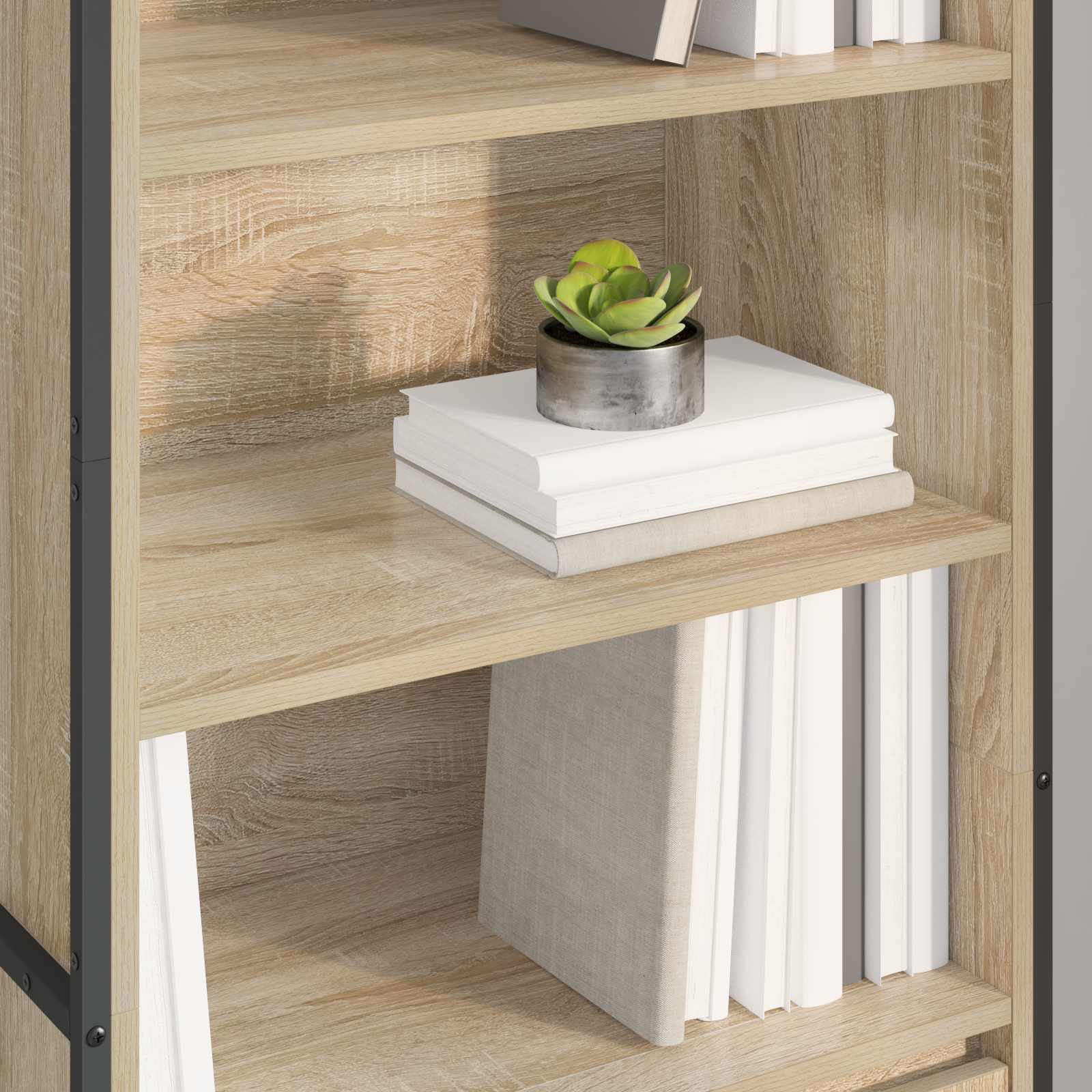 vidaXL Wysokie szafki Sonoma 60 x 36 x 200 cm Materiał drewnopochodny