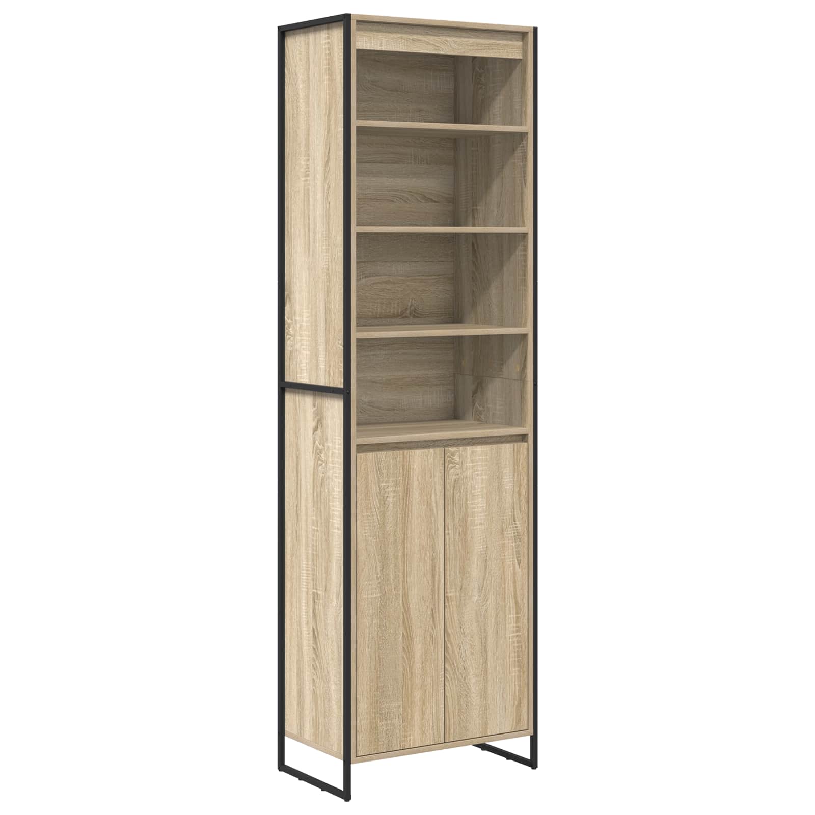vidaXL Wysokie szafki Sonoma 60 x 36 x 200 cm Materiał drewnopochodny