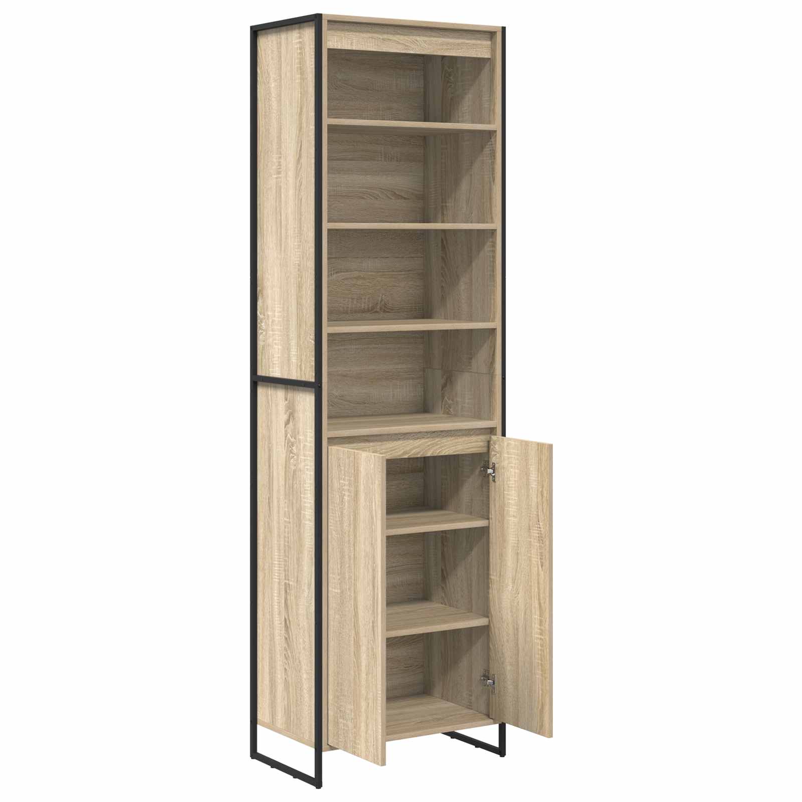 vidaXL Wysokie szafki Sonoma 60 x 36 x 200 cm Materiał drewnopochodny