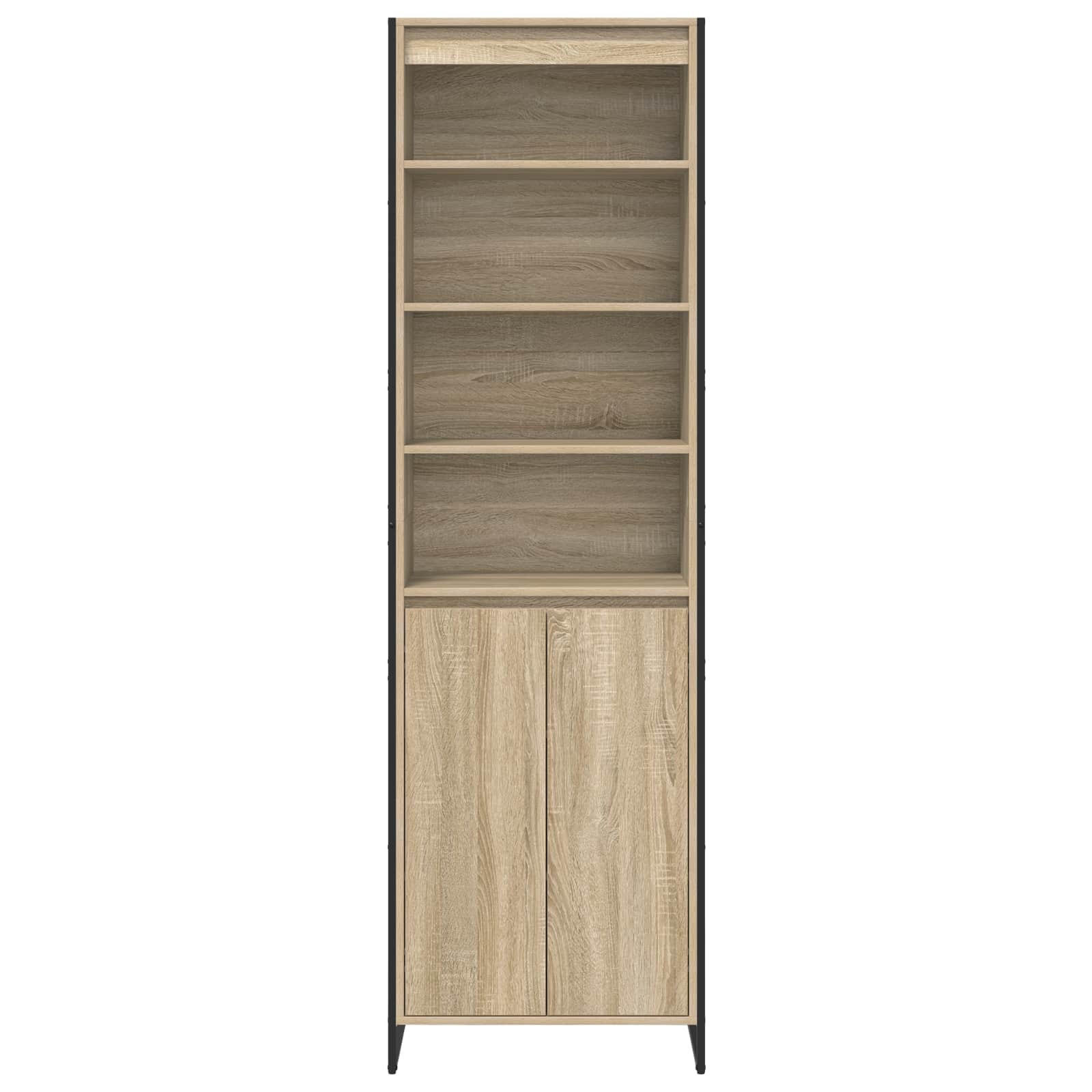 vidaXL Wysokie szafki Sonoma 60 x 36 x 200 cm Materiał drewnopochodny
