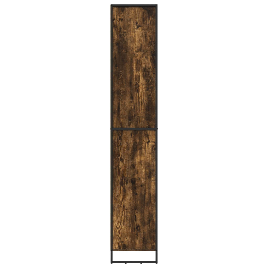 vidaXL Wysokie szafki Dąb dymny 60 x 36 x 200 cm