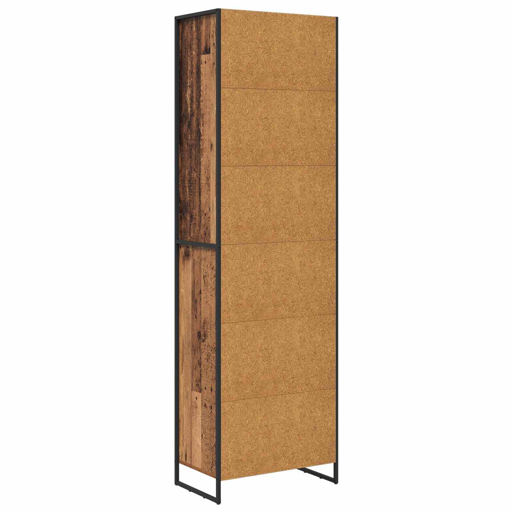 vidaXL Wysokie szafki Stare drewno 60 x 36 x 200 cm
