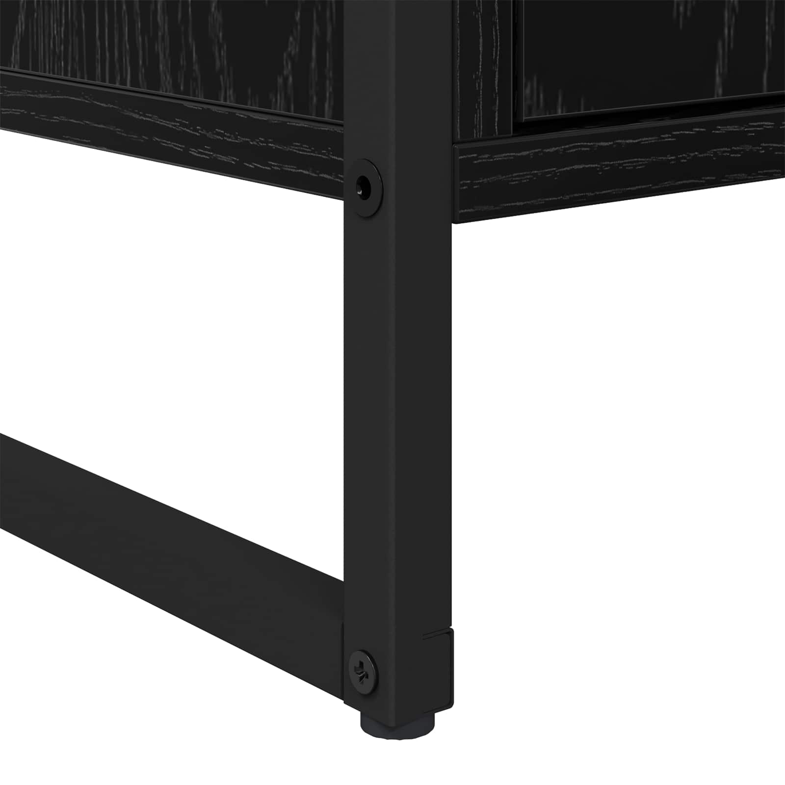 vidaXL Bufet z szufladą 2 pcs Czarny Dąb 81 x 36 x 150.5 cm
