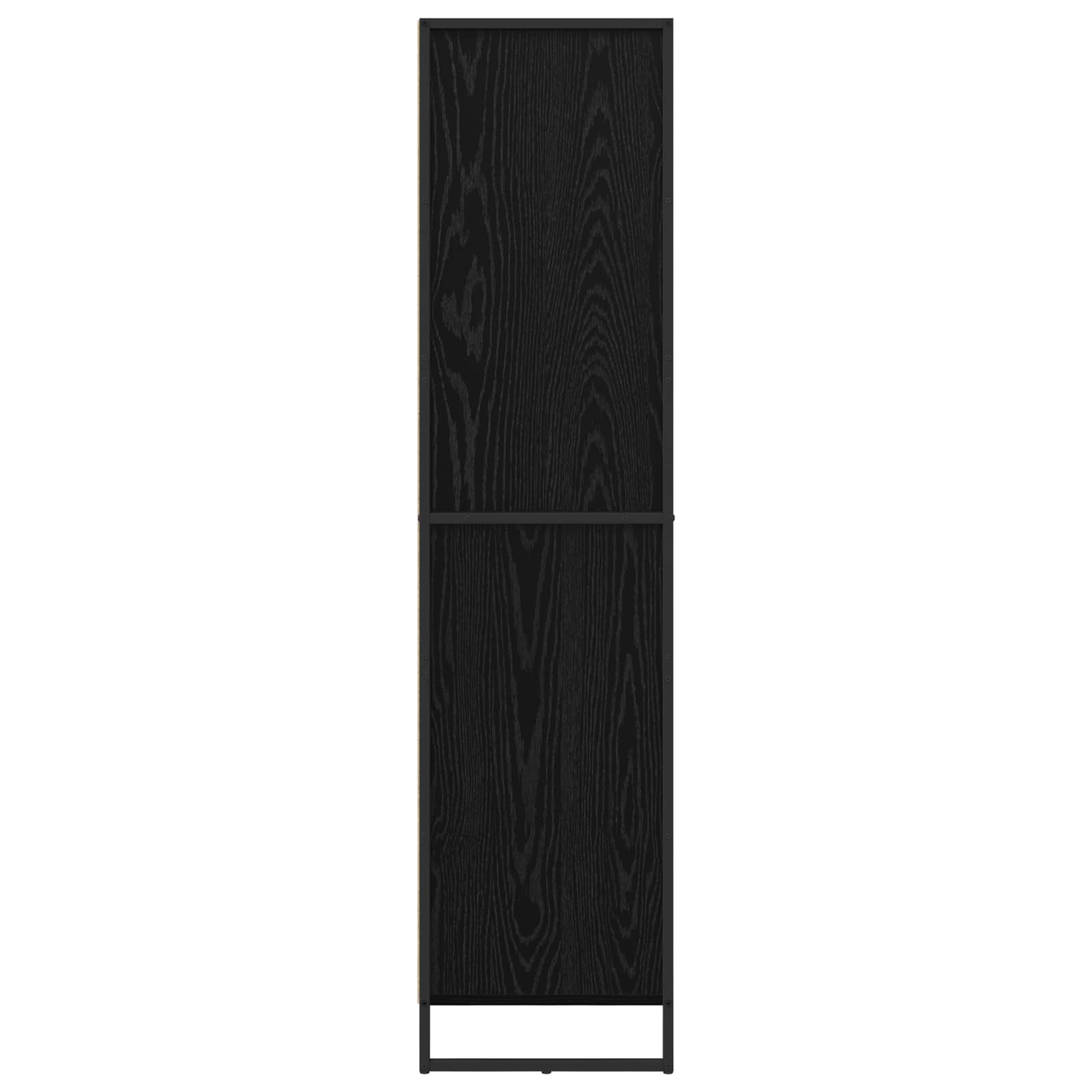 vidaXL Bufet z szufladą 2 pcs Czarny Dąb 81 x 36 x 150.5 cm