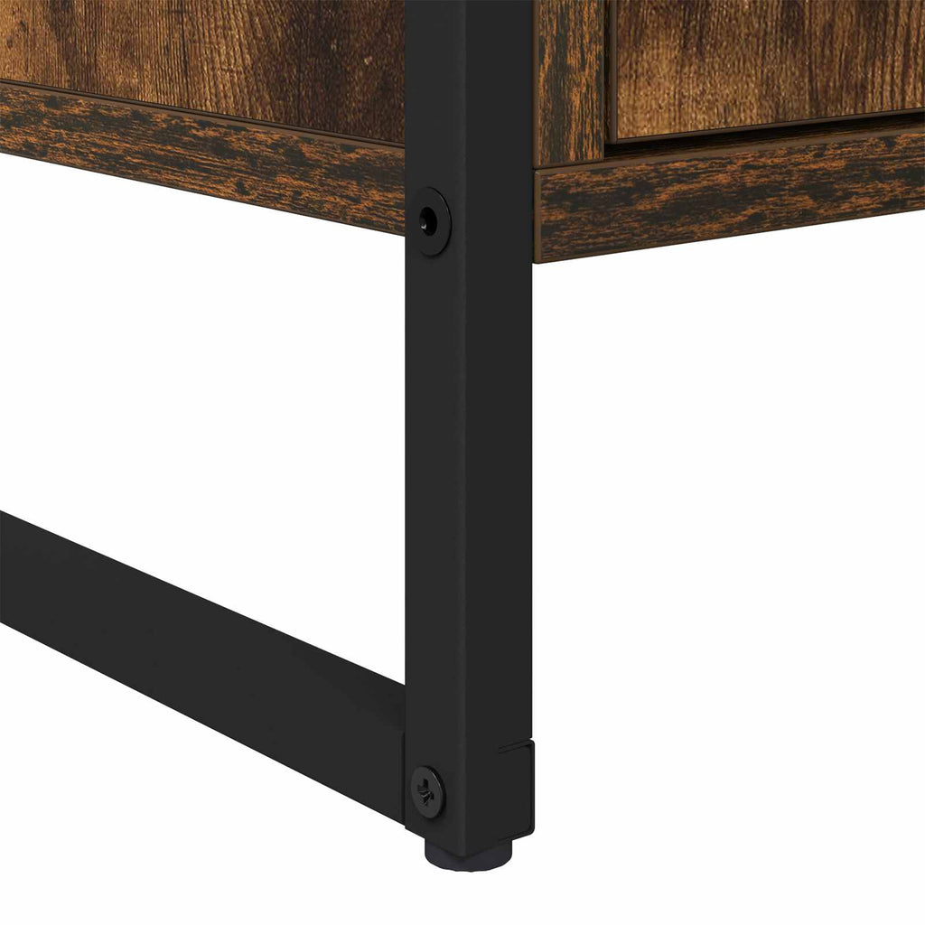 vidaXL Bufet z szufladą 2 pcs Dąb dymny 81 x 36 x 150.5 cm
