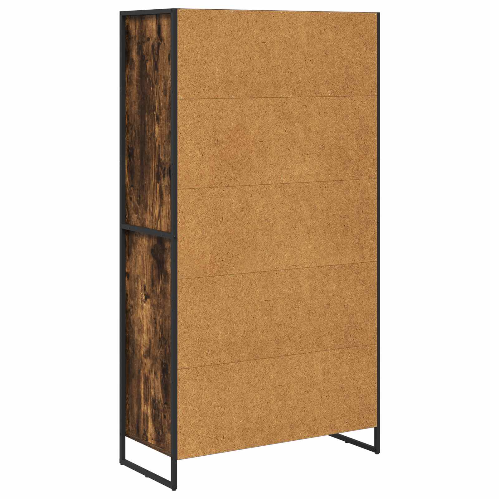 vidaXL Bufet z szufladą 2 pcs Dąb dymny 81 x 36 x 150.5 cm