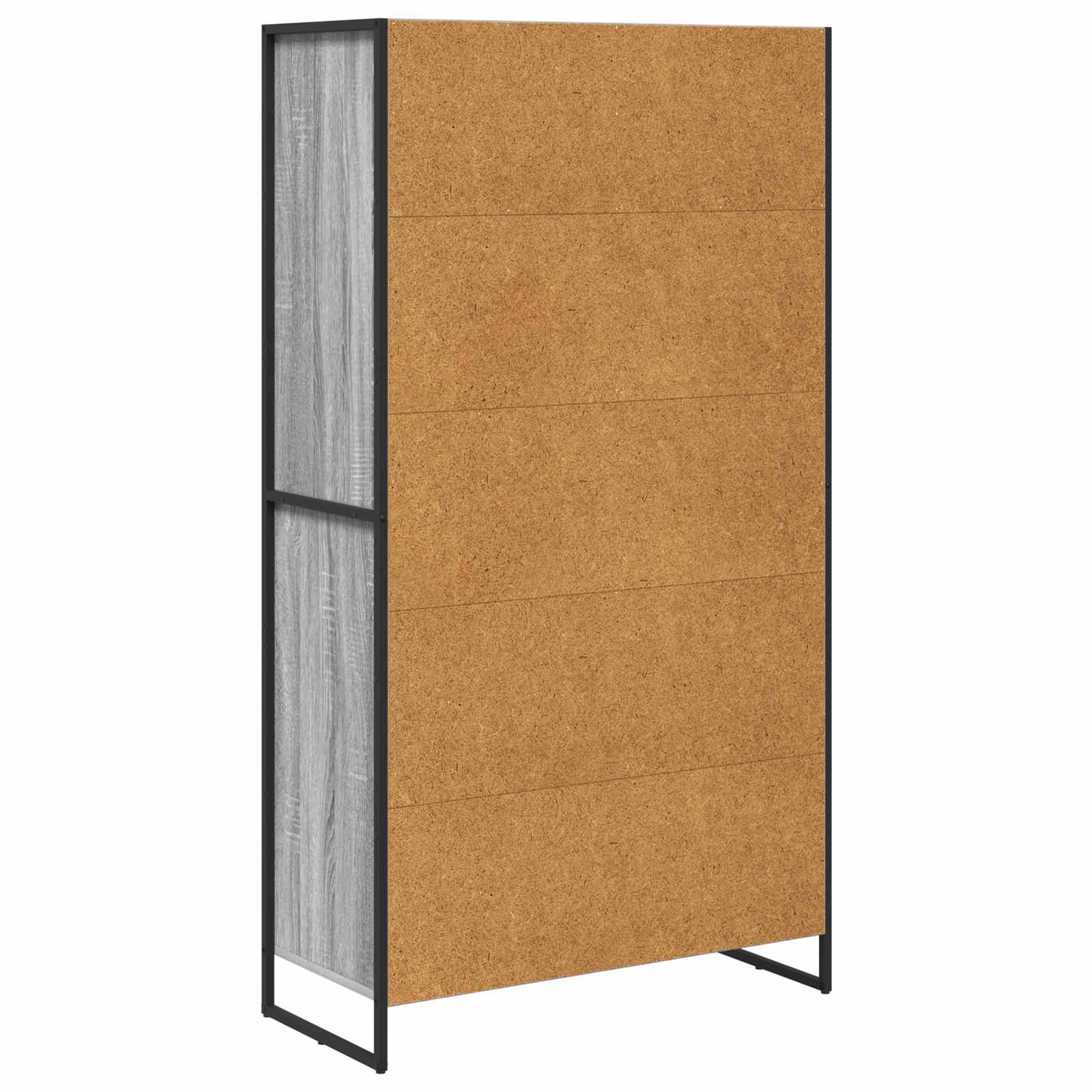 vidaXL Bufet z szufladą 2 pcs Szary Sonoma 81 x 36 x 150.5 cm
