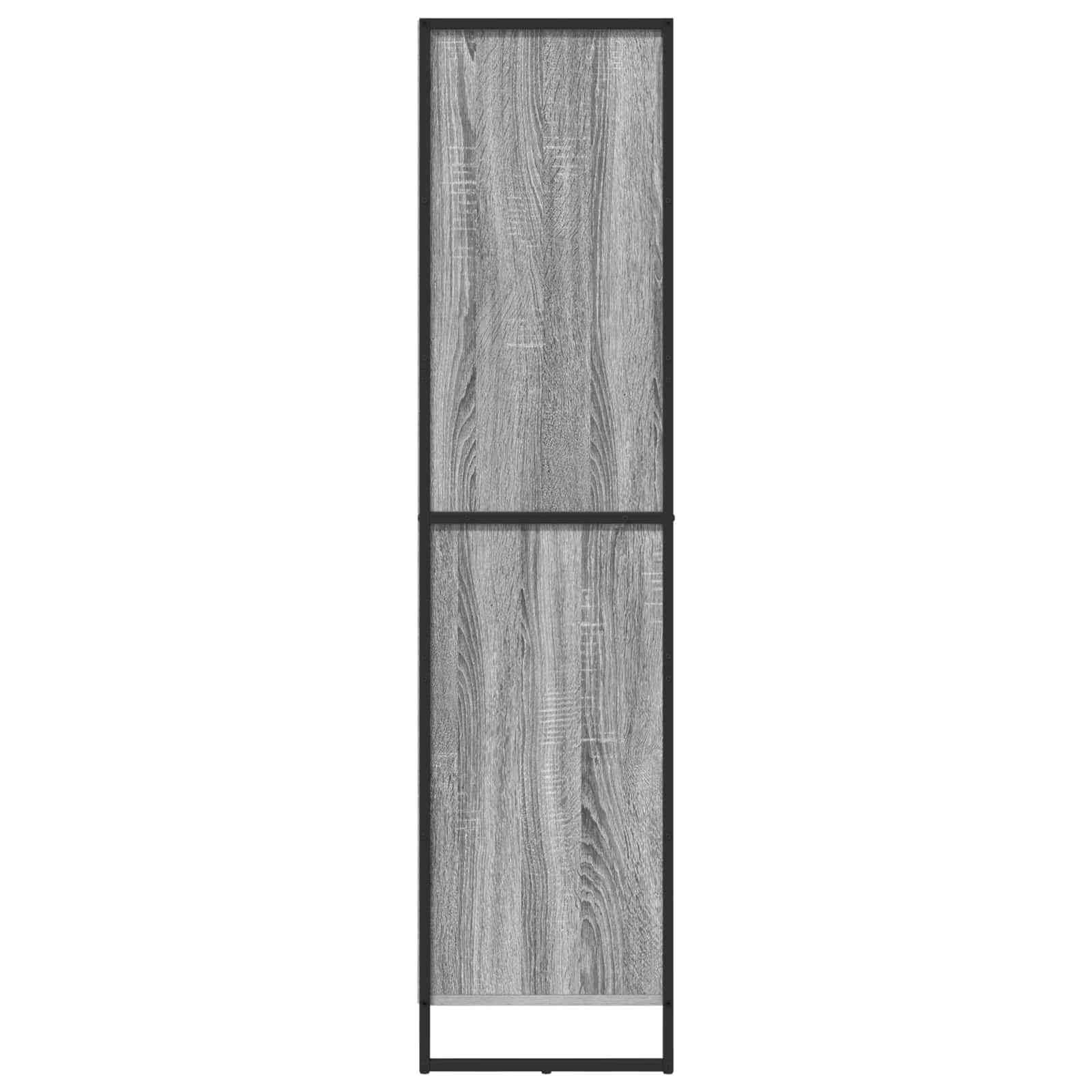 vidaXL Bufet z szufladą 2 pcs Szary Sonoma 81 x 36 x 150.5 cm