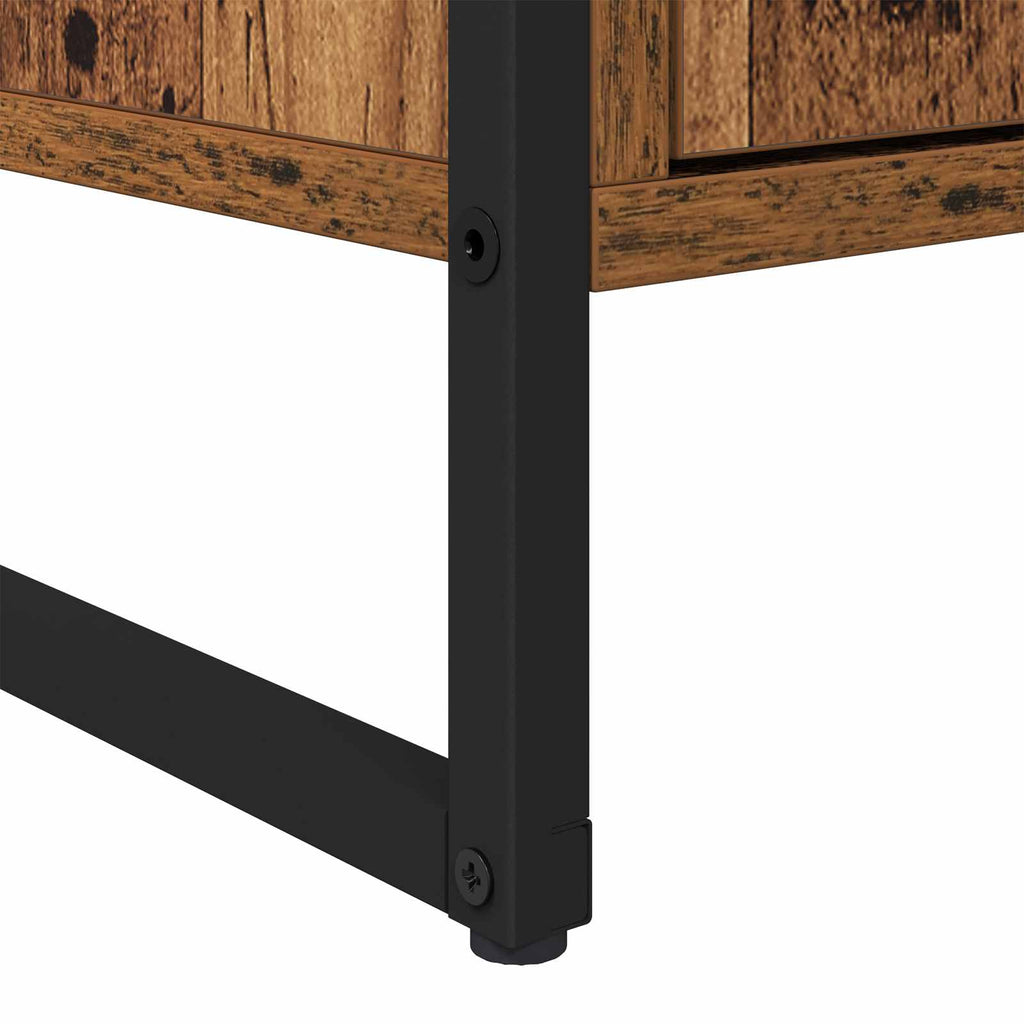vidaXL Bufet z szufladą 2 pcs Stare drewno 81 x 36 x 150.5 cm