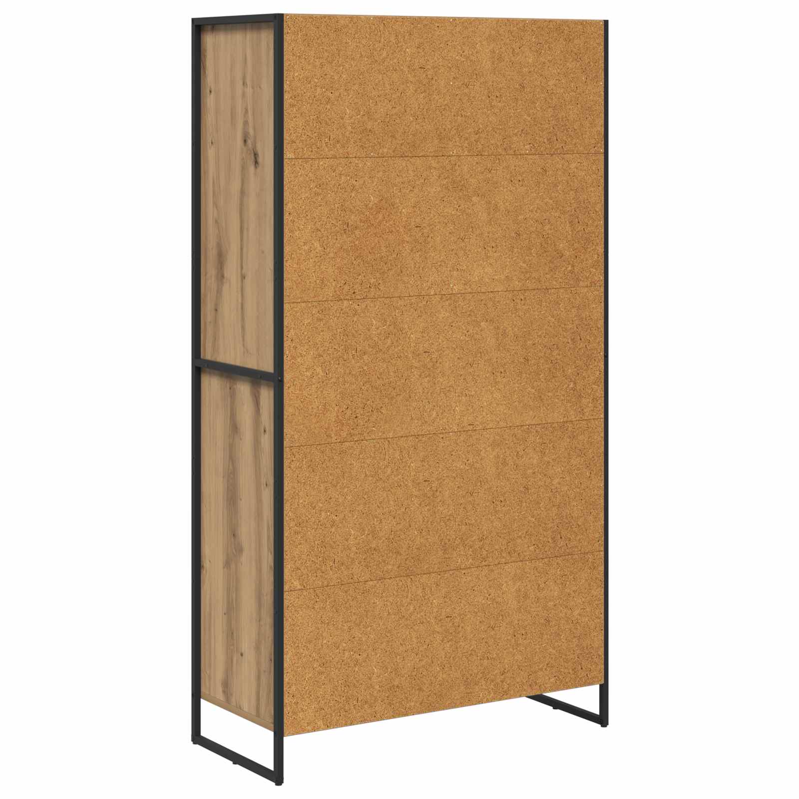 vidaXL Bufet z szufladą 2 pcs Dąb rzemieślniczy 81 x 36 x 150.5 cm