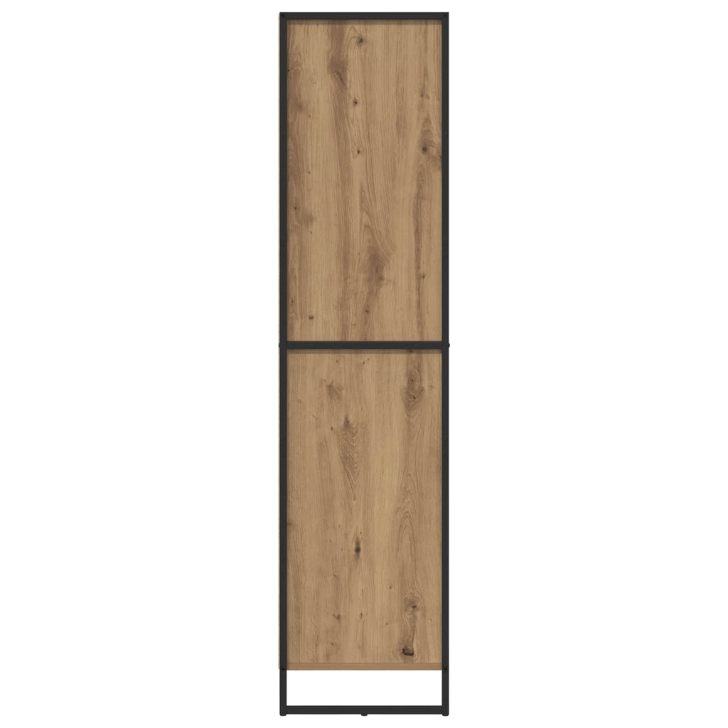 vidaXL Bufet z szufladą 2 pcs Dąb rzemieślniczy 81 x 36 x 150.5 cm