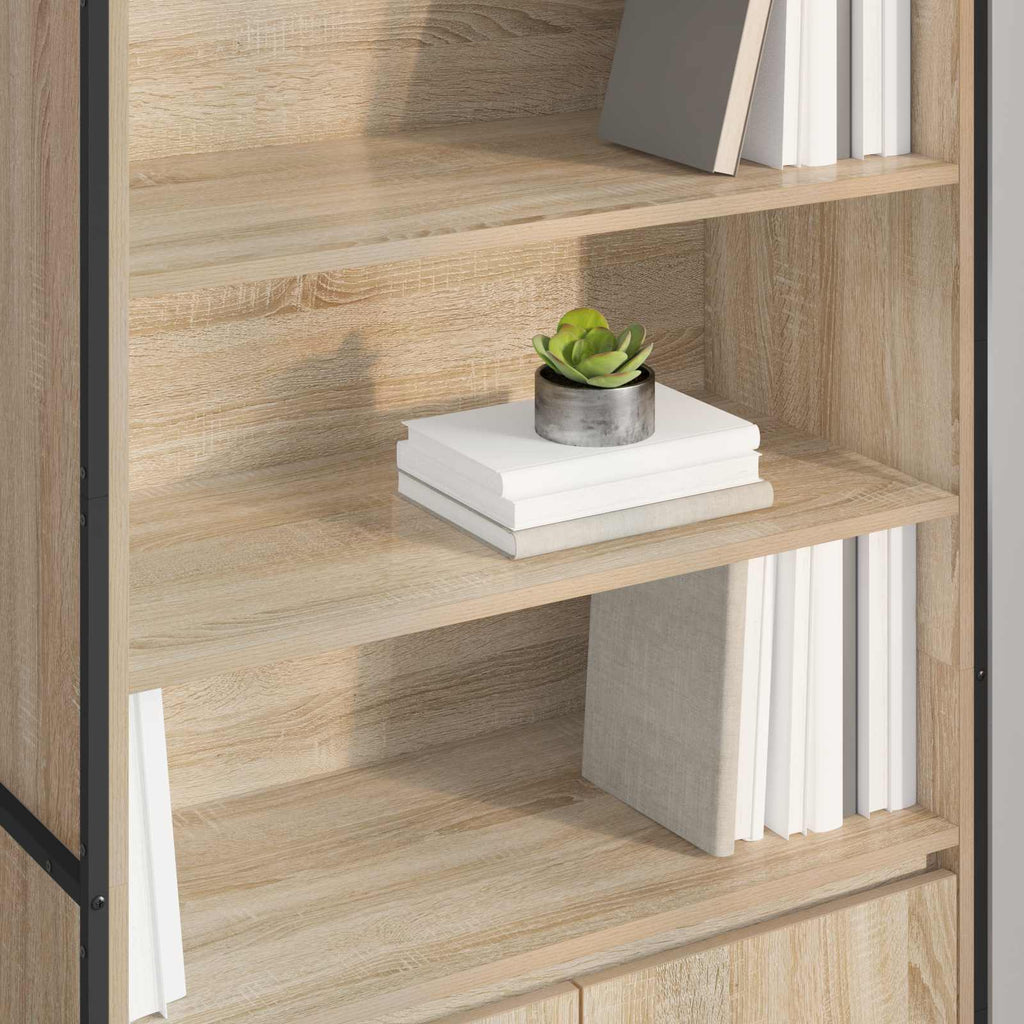vidaXL Wysokie szafki Sonoma 79 x 36 x 200 cm Materiał drewnopochodny