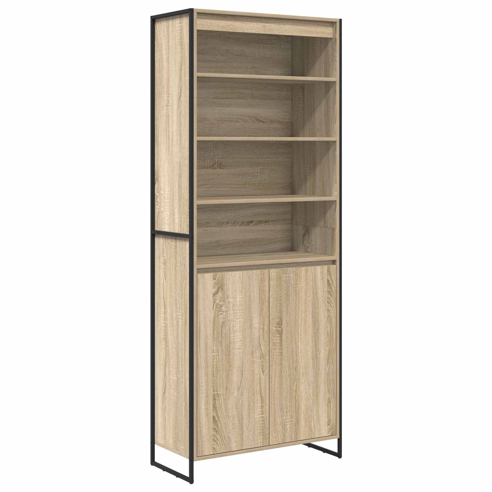 vidaXL Wysokie szafki Sonoma 79 x 36 x 200 cm Materiał drewnopochodny