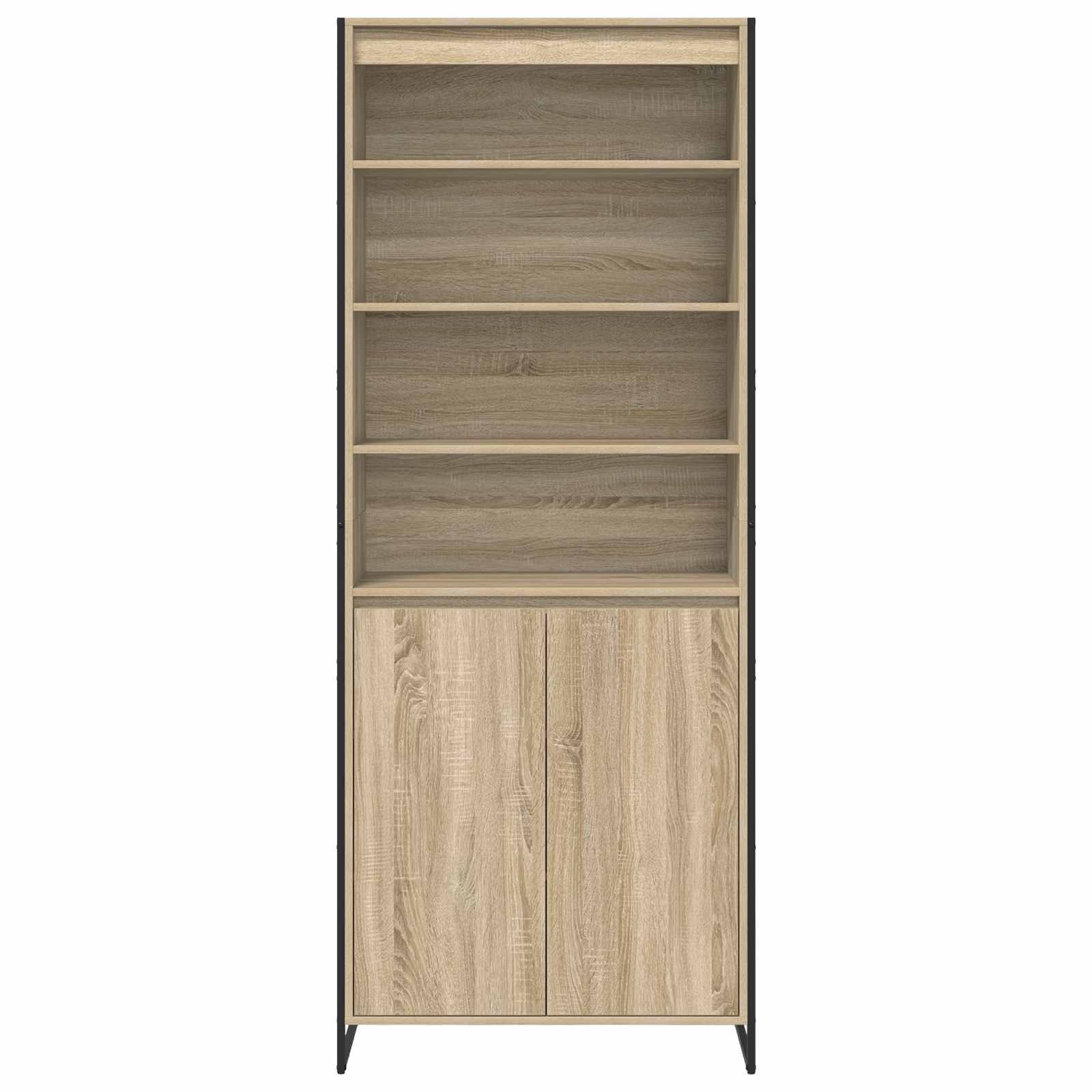 vidaXL Wysokie szafki Sonoma 79 x 36 x 200 cm Materiał drewnopochodny