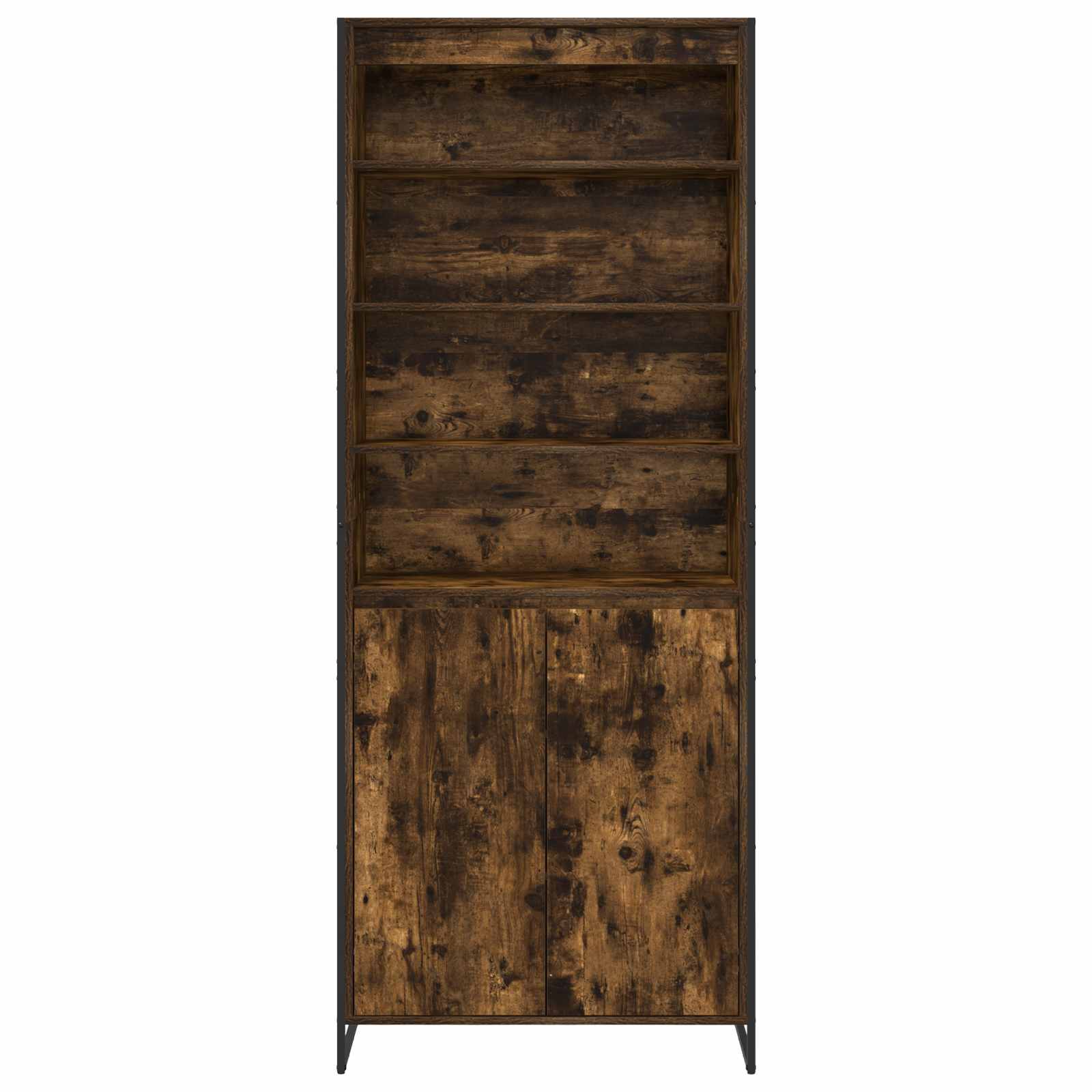 vidaXL Wysokie szafki Dąb dymny 79 x 36 x 200 cm