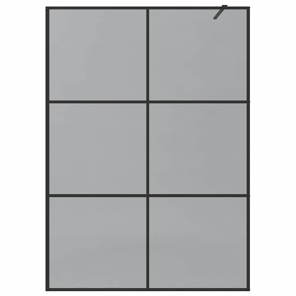 vidaXL Ściana prysznicowa typu walk-in Czarny 140 x 195 cm