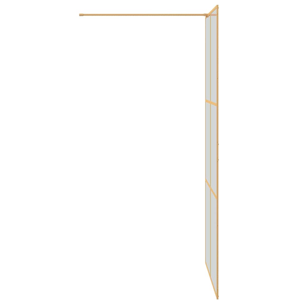vidaXL Ściana prysznicowa typu walk-in złoty 100 x 195 cm