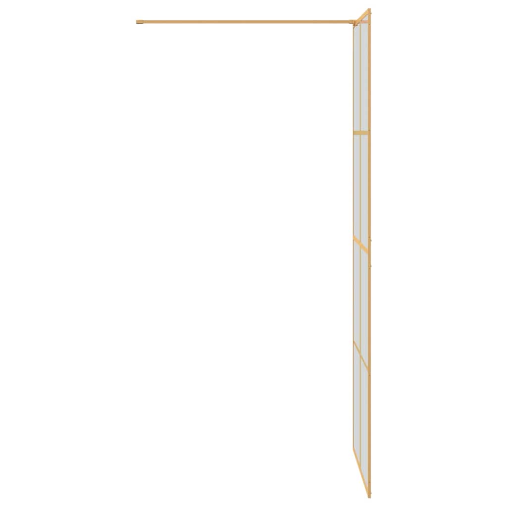vidaXL Ściana prysznicowa typu walk-in złoty 80 x 195 cm