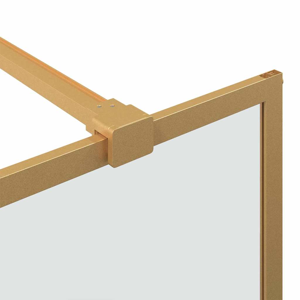vidaXL Ściana prysznicowa typu walk-in złoty 100 x 195 cm
