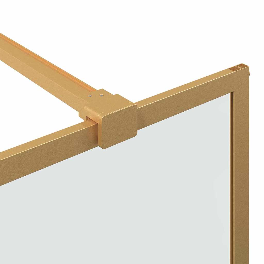 vidaXL Ściana prysznicowa typu walk-in złoty 115 x 195 cm