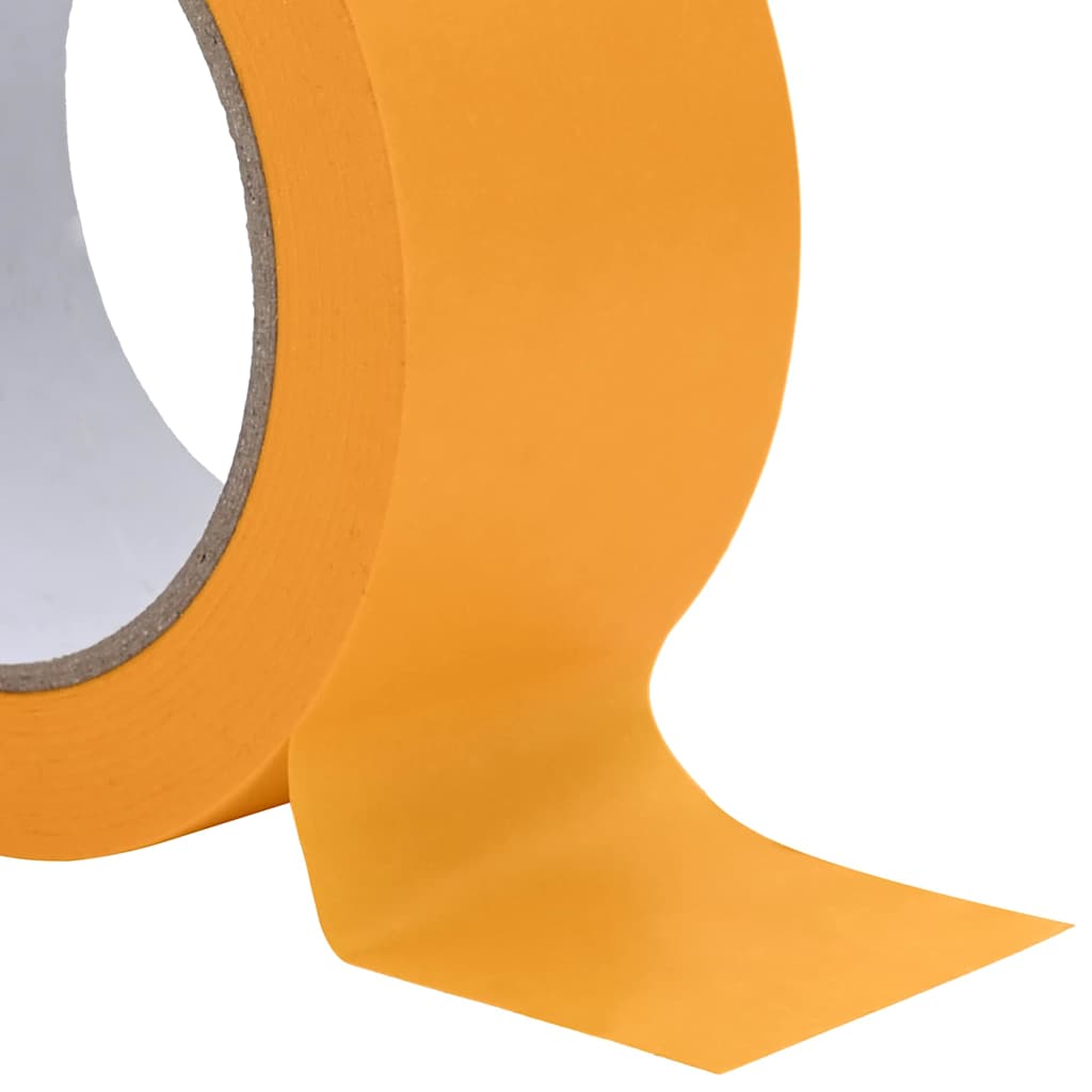 vidaXL Taśmy Maska Malarska 12 pcs Żółty 50mm x 50m Papier